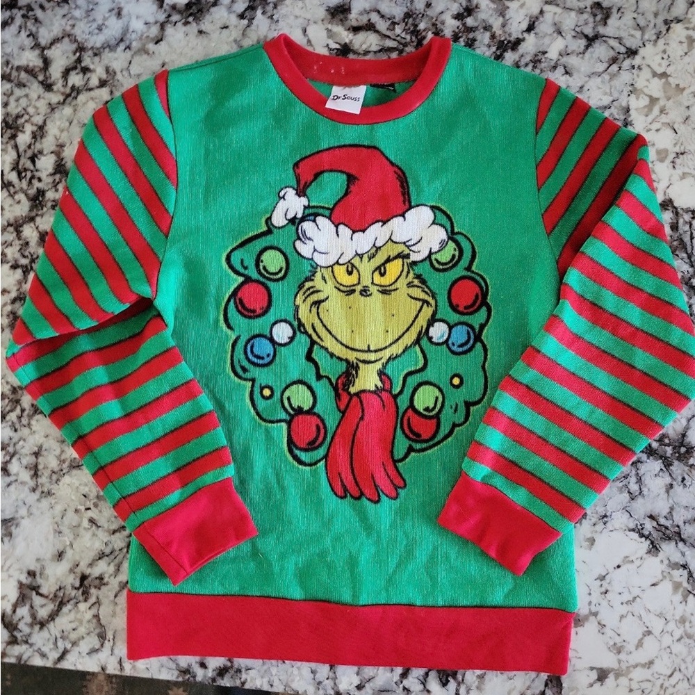 Grinch youth ugly sweater